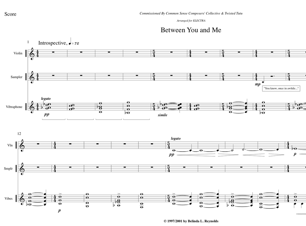 Between You and Me (2001) - Belinda Reynolds