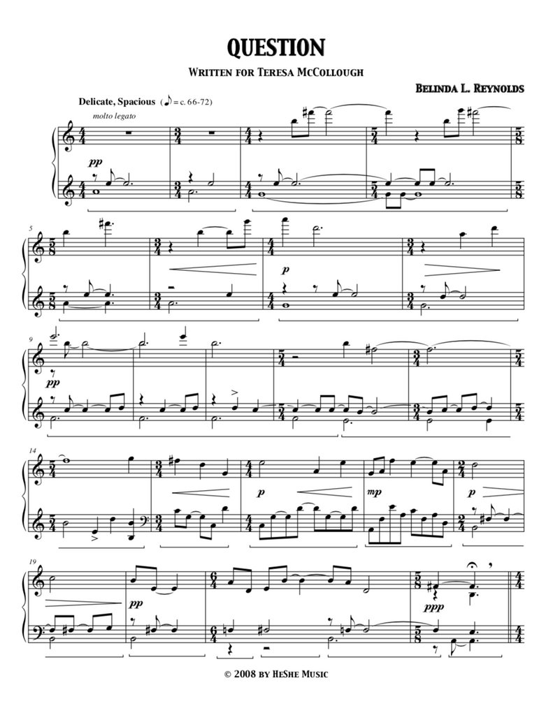 Question (2008) - Belinda Reynolds